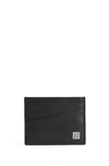 HUGO BOSS CARD HOLDER IN SMOOTH LEATHER WITH MONOGRAM LOGO PLATE
