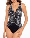 MIRACLESUIT LUX LYNX CHARMER ONE-PIECE SWIMSUIT,PROD247290036