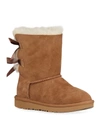 Ugg Bailey Bow Ii Sheepskin Boots In Brown/pink
