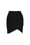 Sydney Compact Rib Wrap Skirt Sydney Wrap Skirt In Black