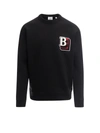 BURBERRY BURBERRY LOGO PATCH SWEATSHIRT