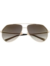 GIVENCHY CRYSTAL-DETAIL AVIATOR SUNGLASSES