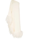 TALLER MARMO UBUD FEATHER-TRIM GOWN