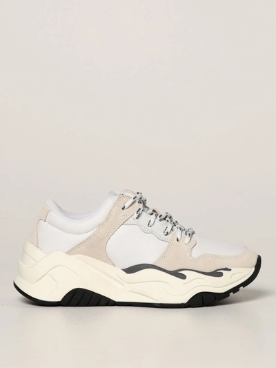 JUST CAVALLI SUEDE-PANELED LEATHER SNEAKERS 3074457345631862704
