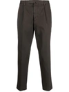 Dell'oglio Slim-fit Chino Trousers In Grün