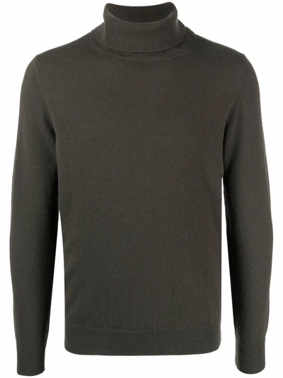 Zanone Roll-neck Jumper In Green