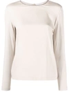 LE TRICOT PERUGIA CONTRAST-TRIM TOP