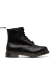 Dr. Martens' 1460 Abruzzo Leather Ankle Boots In Schwarz