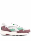 DIADORA PANELLED LOW-TOP LEATHER SNEAKERS