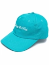 SPORTY AND RICH LOGO-EMBROIDERED COTTON CAP