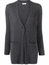 LE TRICOT PERUGIA RIBBED-KNIT CARDIGAN