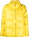 Aspesi Padded Down-feather Jacket In Yellow