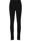 Alyx Black Waistband Zip Sport Leggings In Black
