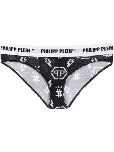 Philipp Plein Logo-monogram Briefs In Black