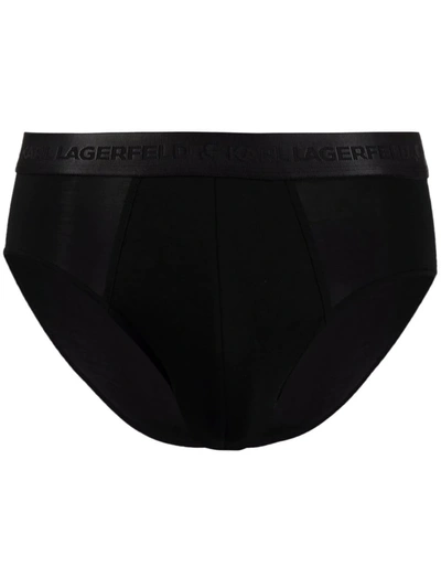Karl Lagerfeld Premium Lyocell Brief Set In Black