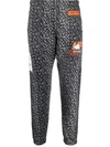 Heron Preston Abstract-spot Track Pants In Grey