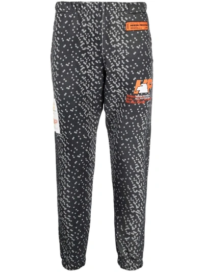 Heron Preston Abstract-spot Track Pants In Grey