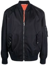 Valentino Iconographe Motif Bomber Jacket In Blue