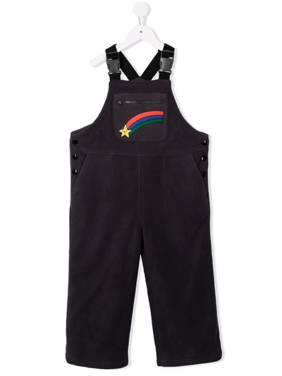 Jelly Mallow Kids' Embroidered Straight-leg Dungarees In Grey