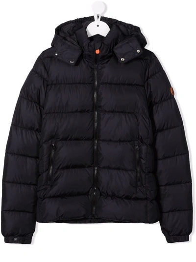 Save The Duck Teen Mega Padded Coat In Black