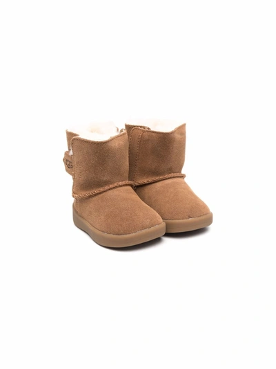 Ugg Babies' Suede Ankle Boots In Brown