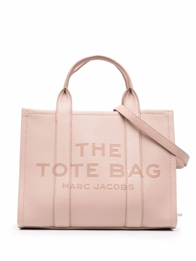 Marc Jacobs Medium The Leather Tote Bag In Pink & Purple