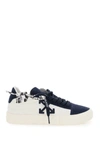 OFF-WHITE LOW VULCANIZED CANVAS AND SUEDE SNEAKERS