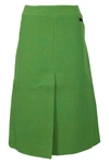 GANNI LANA MIDI,F6375 783 VERDE