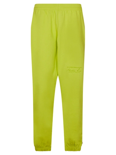 Martine Rose Elasticated-waistband Track Pants In Green