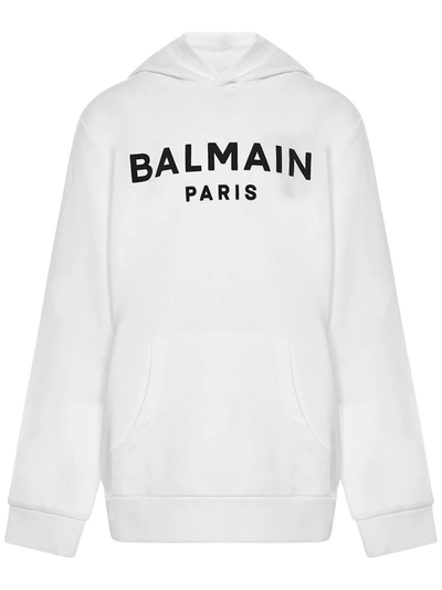 Balmain Paris Kids Sweatshirt In White