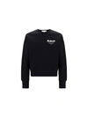 Alexander Mcqueen Black Embroidered Graffiti Sweatshirt In Black/black