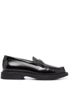 SAINT LAURENT TEDDY PENNY LEATHER LOAFERS