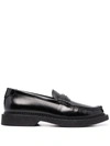 Saint Laurent Anthony Embellished Leather Penny Loafers In Schwarz