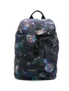 EMPORIO ARMANI SPACE-PRINT BACKPACK