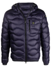 Blauer Maurice Quilted Down Jacket In Blue