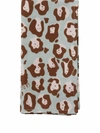 LA DOUBLEJ SET OF 2 LADY LEOPARD-PRINT NAPKINS