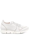 Buttero Lace-up Leather Sneakers In White