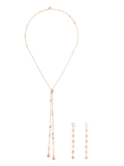 Pasquale Bruni 18kt Rose Gold Luce, Light In Me Sautoir Diamond Necklace And Earring Set In Pink