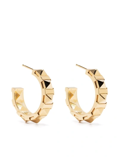 Valentino Garavani Garavani Rockstud Hoop Earrings In Gold