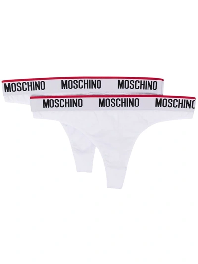 Moschino 丁字裤套装（两件装） In White