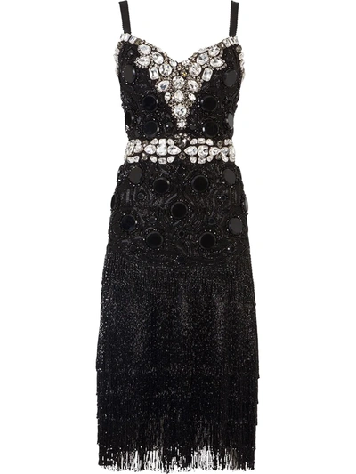 dolce and gabbana black sequin dress Dolce & Gabbana Black Lace Floor-Length Evening Gown