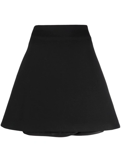Bottega Veneta High-waist Mini Skirt In Black