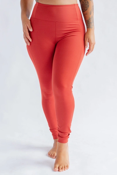 Girlfriend Collective Compressive High Waisted Legging In Multicolour