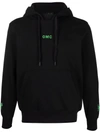 OMC LOGO-PRINT DRAWSTRING HOODIE