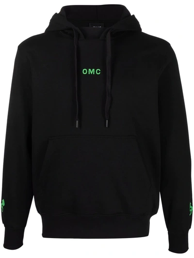 Omc Logo-print Drawstring Hoodie In Schwarz