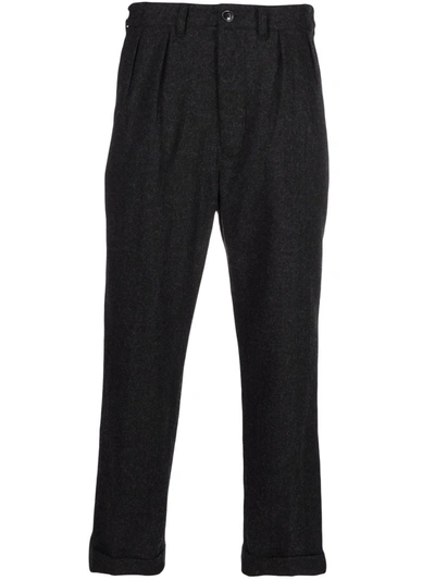 Barbour Straight-leg Cotton Trousers In Black