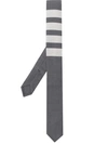 Thom Browne Plain Wool Weave Engineered 4 Bar Tie