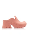 Bottega Veneta Pink Rubber Flash Heels In Pink