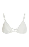 Eres Mouna Triangle Essentials Bikini Top In Blanc