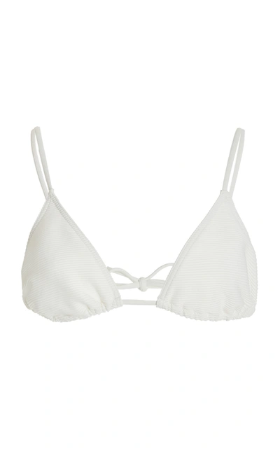 Eres Mouna Triangle Essentials Bikini Top In White